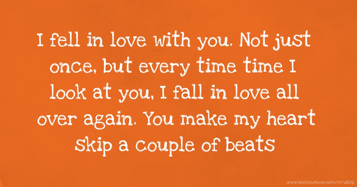 I Once Fell In Love With You
