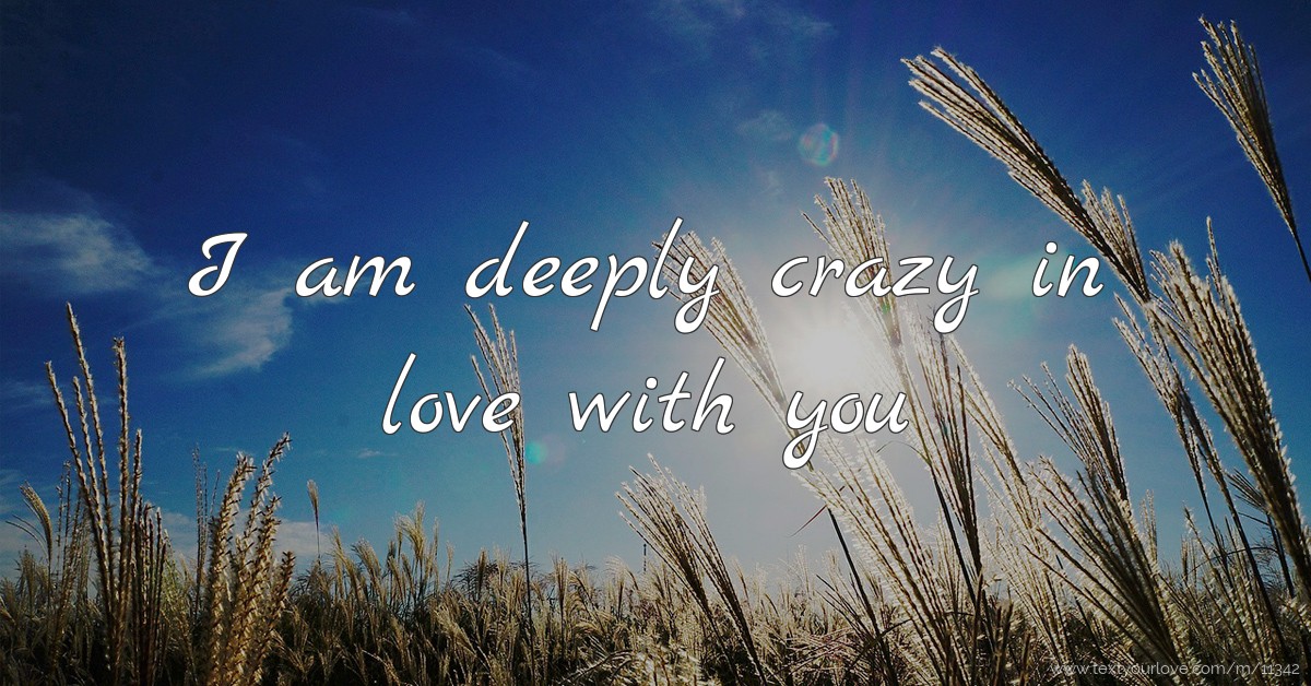 I am deeply crazy in love with you Text Message by henry