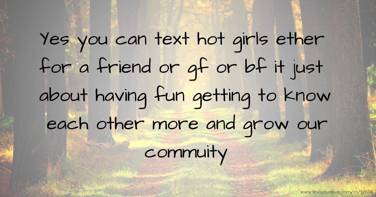 Hot how girls text to Hottest Sexting