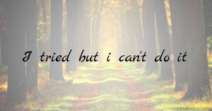 I tried but i can't do it.