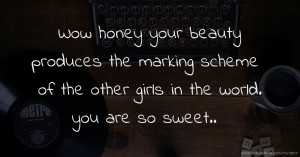 Wow honey your beauty produces the marking scheme of the other girls in the world. you are so sweet..